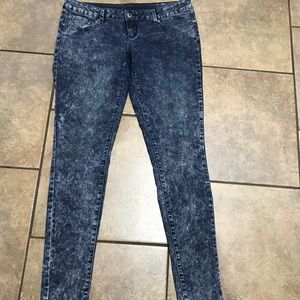 Acid wash skinny jeans Size 15